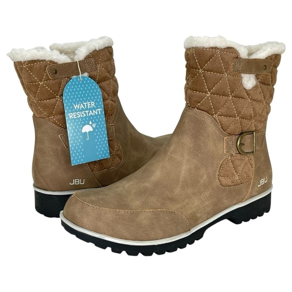 JBU by Jambu Glasgow Taupe Water-Resistant Womens Ankle Boots Size 8.5M - Picture 11 of 13